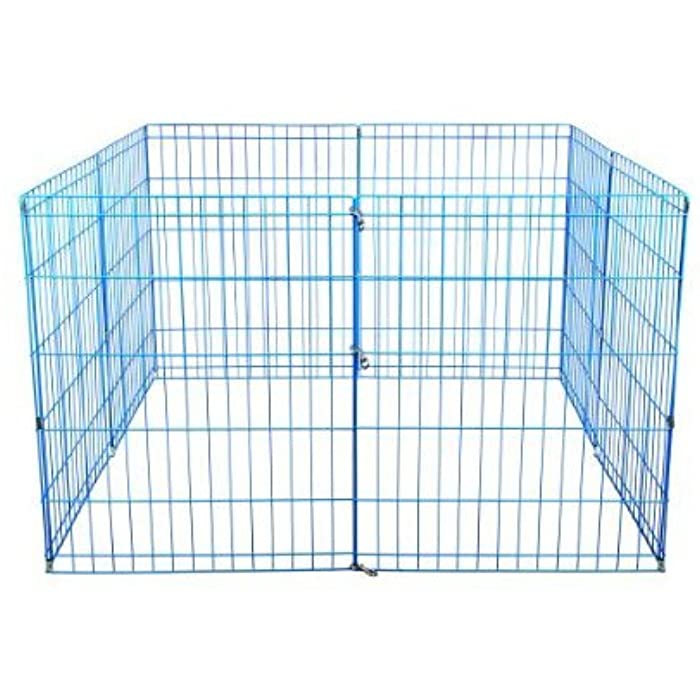 BestPet Puppy Pet Playpen 8 Panel Indoor Outdoor Metal Protable Folding Animal Exercise Dog Fence,24",30",36",42",48"