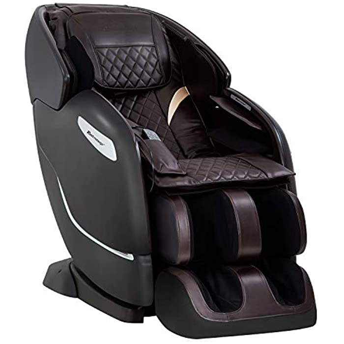 Zero Gravity Full Body Electric Shiatsu Massage Chair SL Track Recliner with Built-in Heat Therapy Foot Roller Airbag Massage System Stretch Vibrating Wireless Bluetooth Speaker