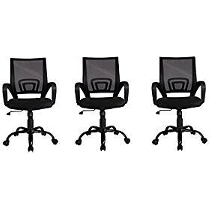 Mid Back Mesh Ergonomic Computer Desk Office Chair,3 pack