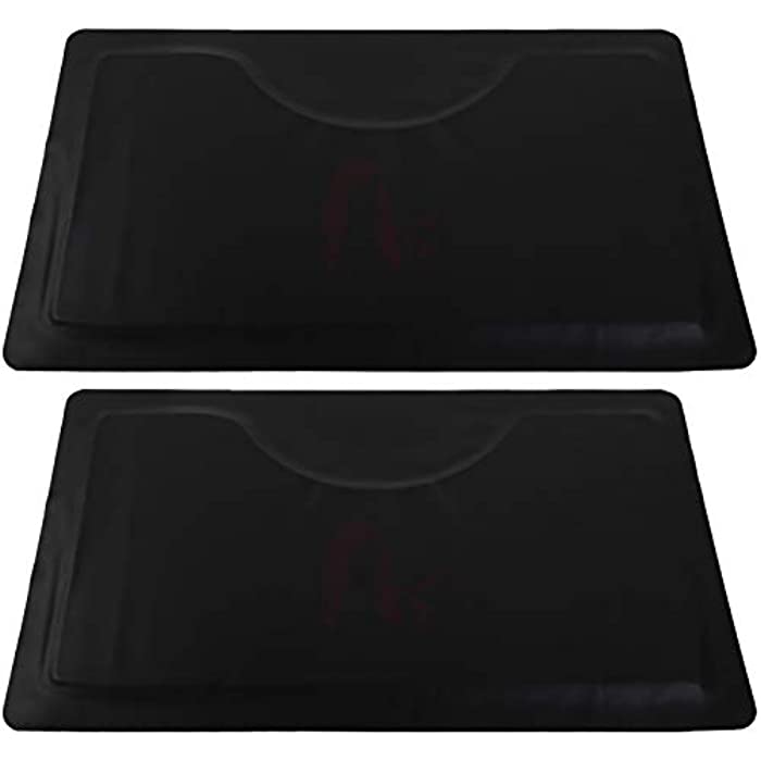 Anti Fatigue Mat Salon Mats for Hair Stylist 3 ft. x 5 ft.Barber Shop Beauty Comfort Salon Chair Mat Floor Rectangel 5/8 in. Thick 2 Pack