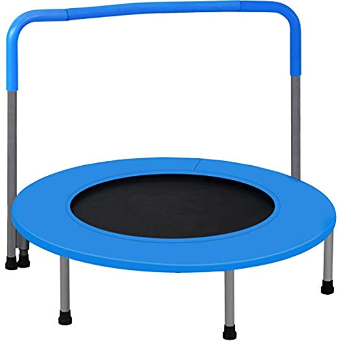 Mini Trampoline for Kids, 36inchs Kids Trampoline with Handle Safty Padded Cover Toddler Rebounder Fitness Trampoline Suitable for Indoor and Outdoor