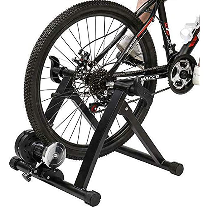 BestMassage Bike Trainer Stand Magnet Steel Bike Bicycle Exercise Trainer with 5 Levels Resistance for Indoor