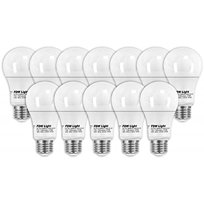 New 75 Watt Equivalent SlimStyle A19 LED Light Bulb 2700K 12 Pack