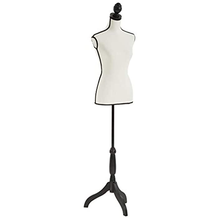 BestMassage Female Mannequin Torso Clothing Display W/Tripod Wooden Base