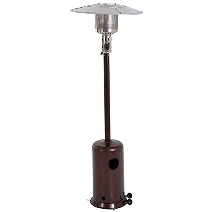 FDW Bronze Garden Outdoor Patio Heater Propane Standing LP Gas Steel w/accessorie