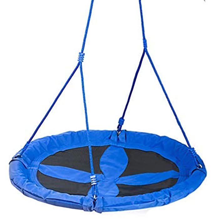 Swing Tree Swing Saucer Tree Height Adjustable Nylon Rope with Padded Steel Frame Indoor/Outdoor 40 Inch