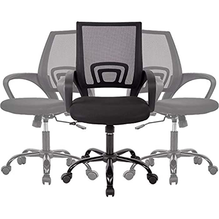 Mid Back Mesh Ergonomic Computer Desk Office Chair,3 Pack
