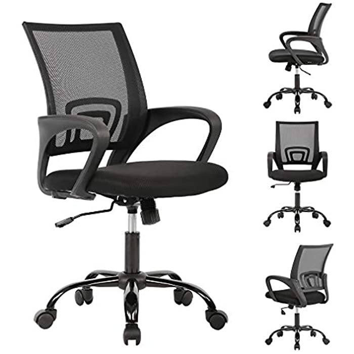 Mid Back Mesh Ergonomic Computer Desk Office Chair,4 Pack