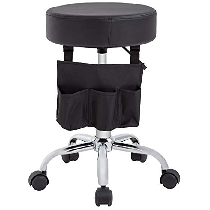 Rolling Stool with Wheels Stool Chair Swivel Stool Height Adjustable Office Stool Massage Stool Spa Chair Diameter 14 Inches Hydraulic Rolling Chair Medical Stool Seat PU Cushion