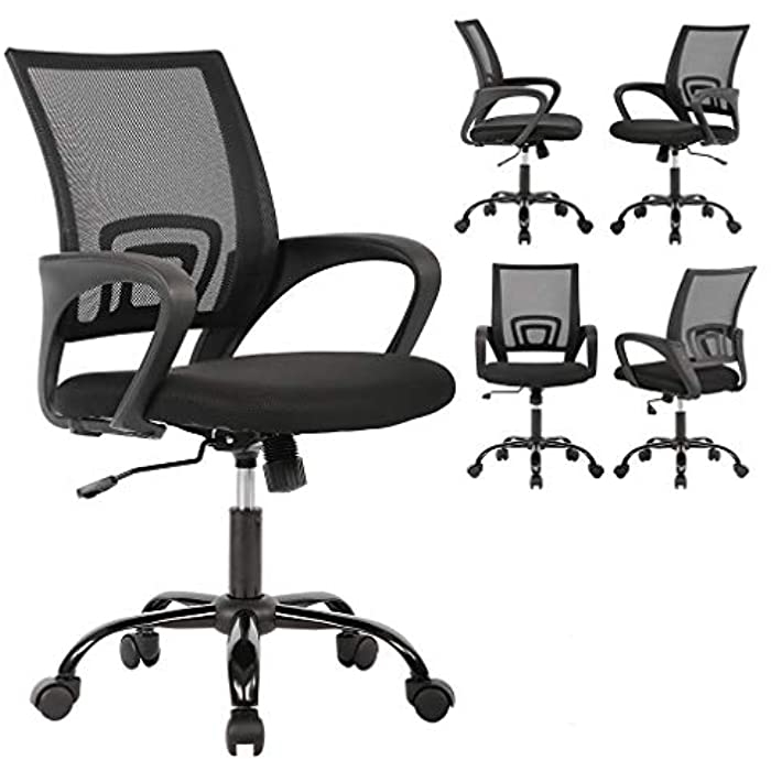 Office Chair Desk Chair Computer Chair Ergonomic Executive Rolling Swivel Chair with Lumbar Support(5 Pack)