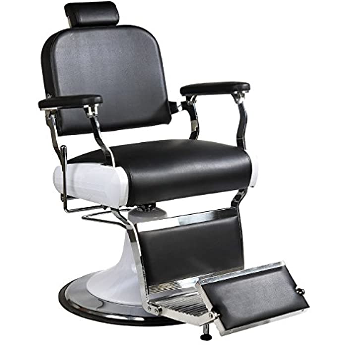 BestMassage Stainless Steel HeavyDuty Hydraulic Recline Barber Chair SalonBeauty Shampoo