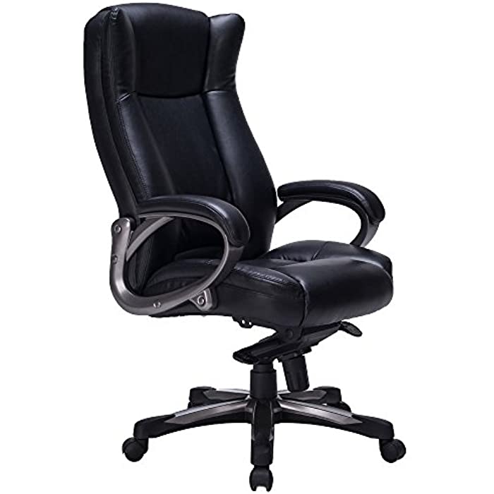 VIVA OFFICE High Back Thick Padded Bonded Leather Office Managerial Chair