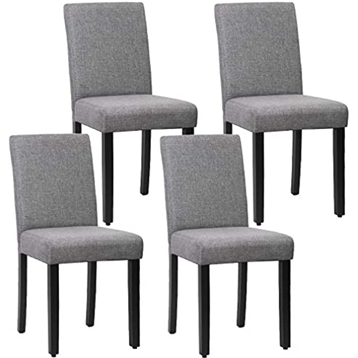 Dining Chairs Dining Room Chairs Parsons Chair Kitchen Chairs Set of 4 for Home Kitchen Living Room, Grey